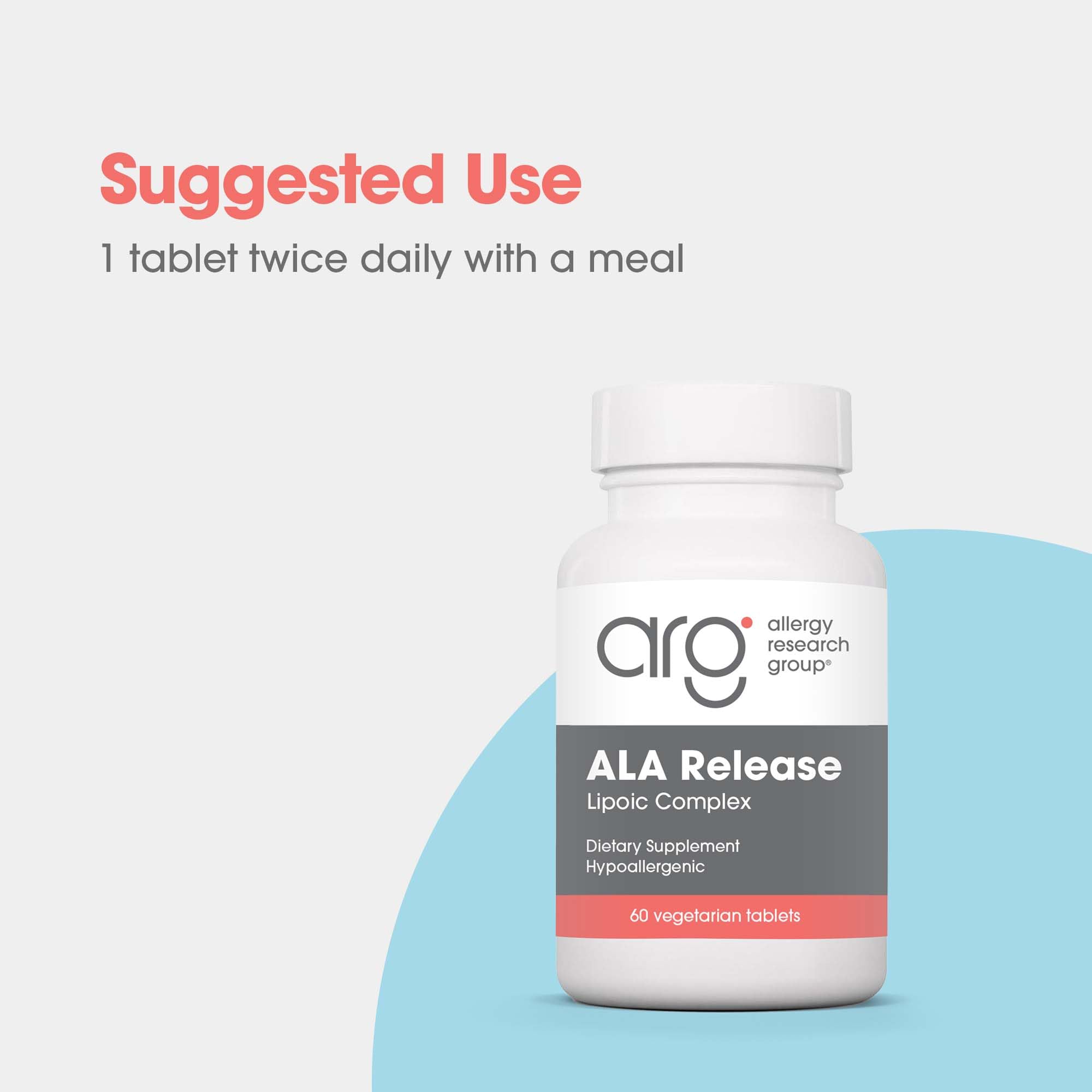 Foto 5 pulgar | Supplement Allergy Research Group Ala Release 60 Comprimidos - Venta Internacional.