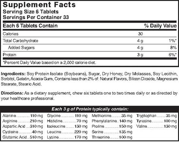 Foto 3 | Protein Tablets Nature's Blend Sabor Miel 200 Comprimidos - Venta Internacional.