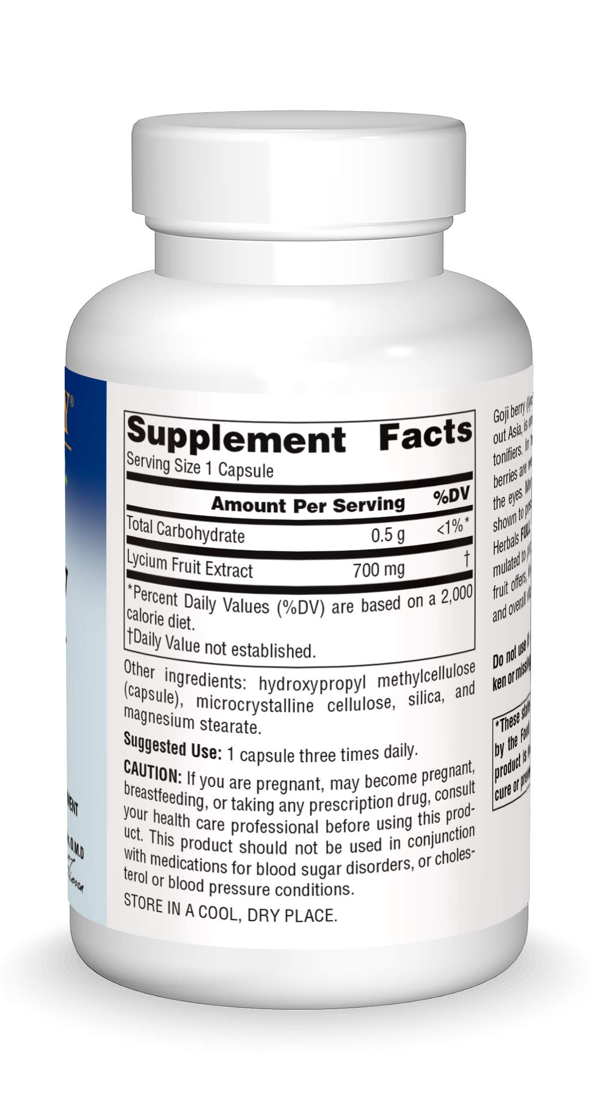 Foto 3 | Suplemento Planetary Herbals Goji Berry 700 Mg 90 Cápsulas - Venta Internacional.