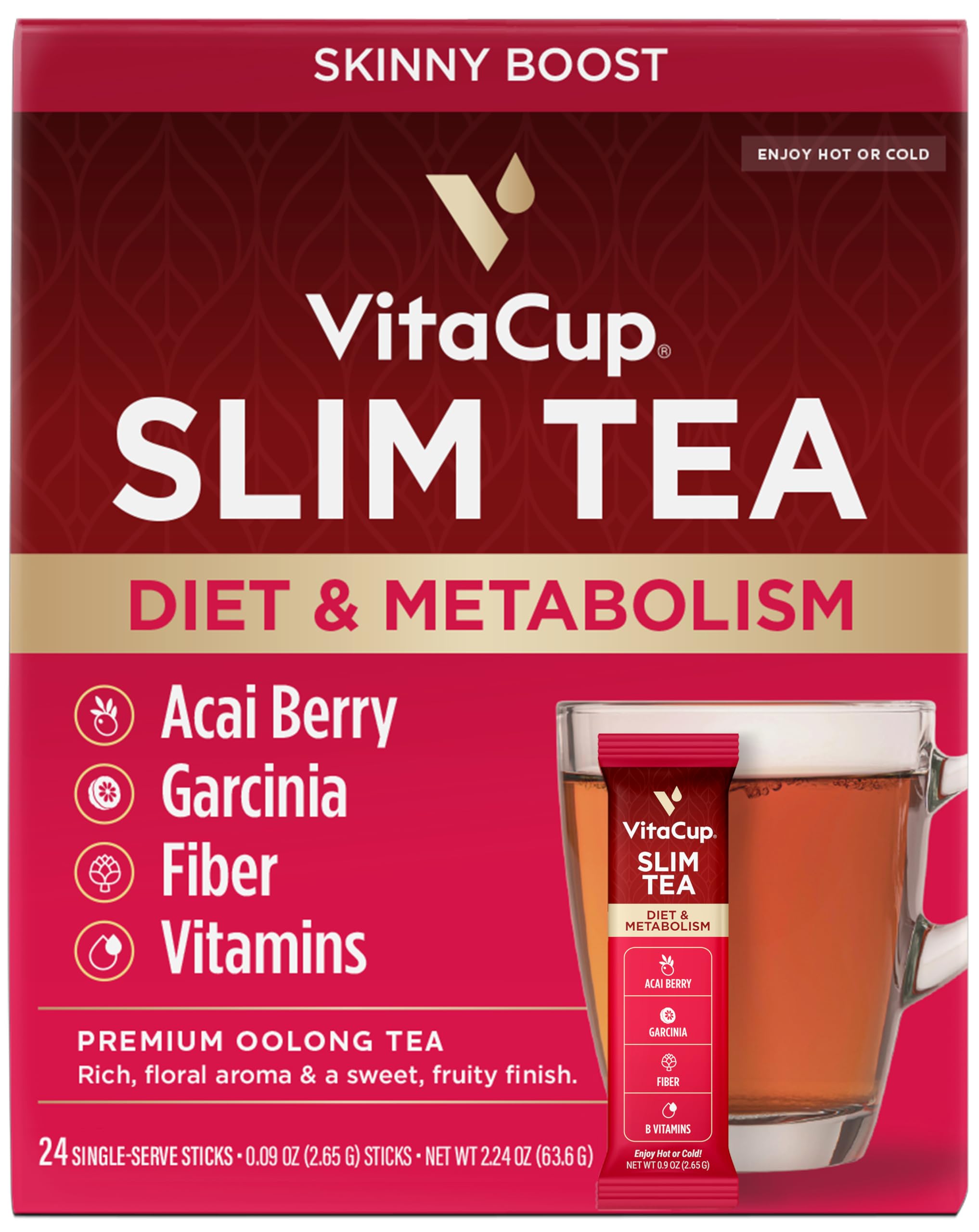 Foto 1 | Paquetes De Té Instantáneo Vitacup Slim Oolong Tea, 24 Unidades - Venta Internacional.