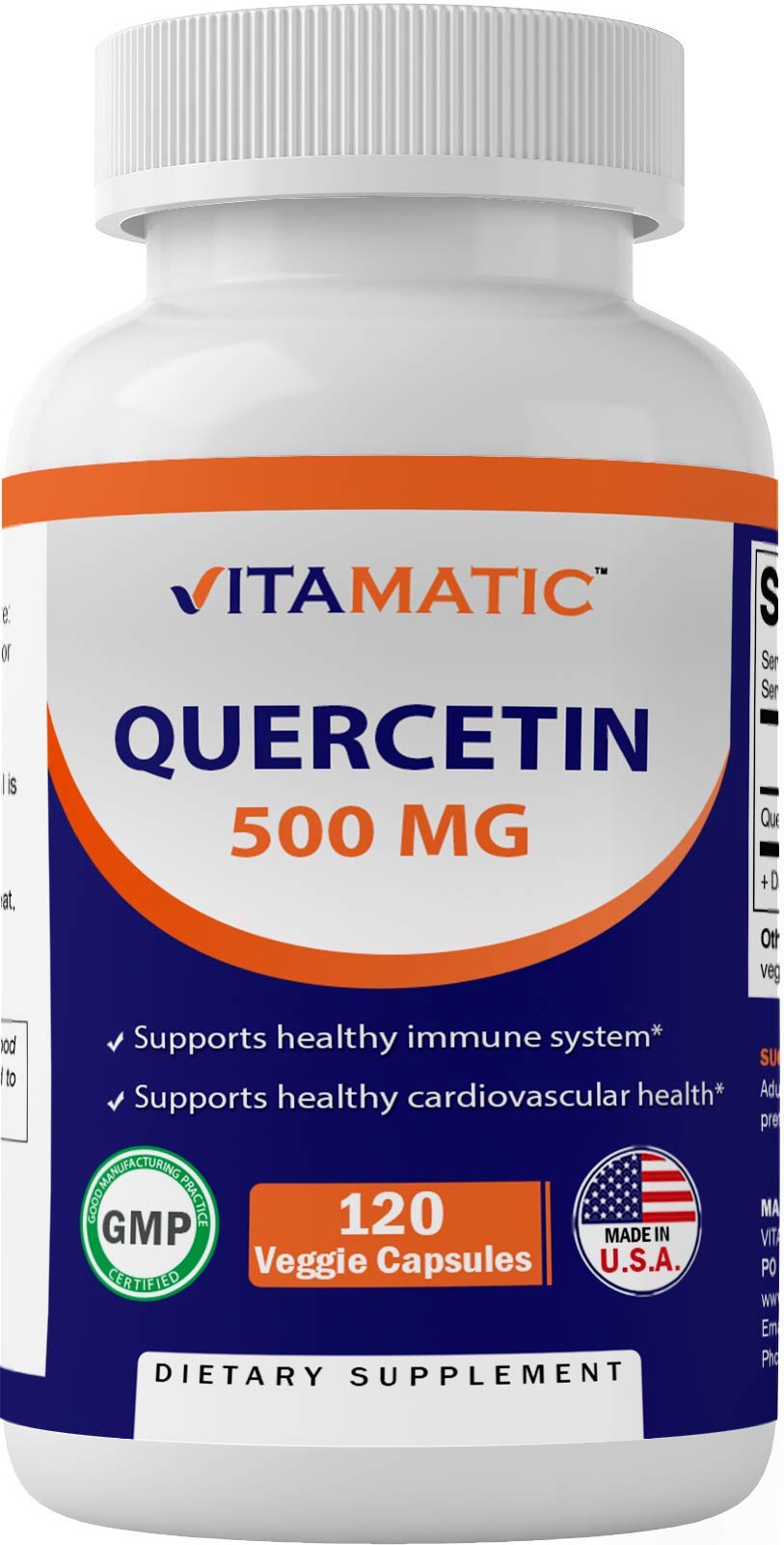 Foto 1 | Suplemento Vitamático De Quercetina 500 Mg 120 Cápsulas Vegetarianas - Venta Internacional.
