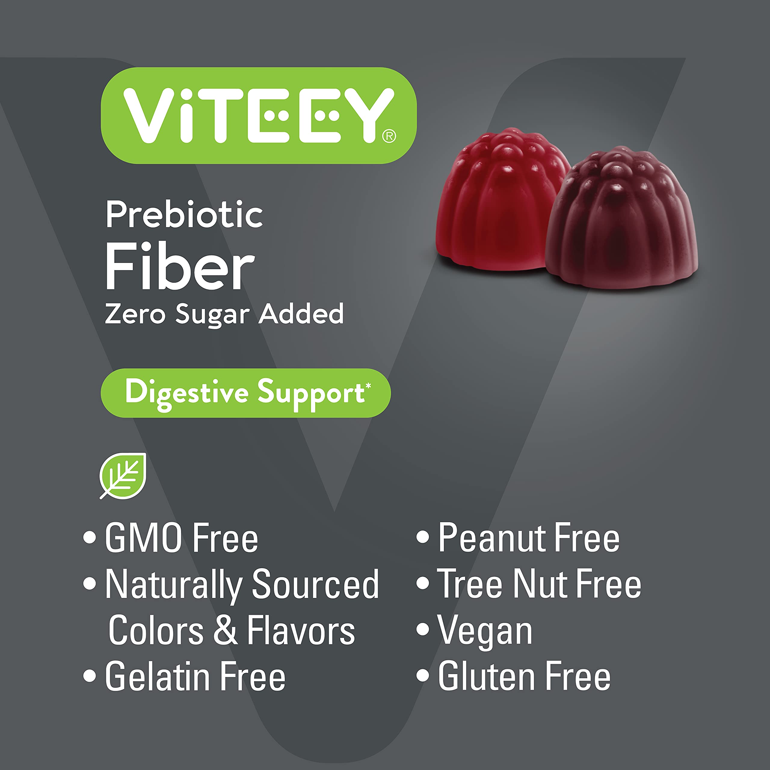 Foto 6 pulgar | Suplemento De Fibra Gummies Viteey Prebiotic 4g Para Adultos - Venta Internacional.