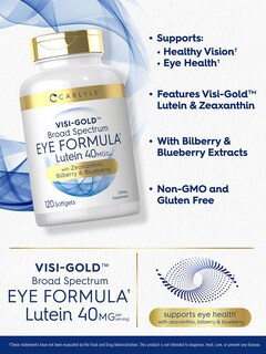 Foto 4 | Suplemento Para La Salud Ocular Carlyle 120 Cápsulas Blandas Con Luteína 40 Mg - Venta Internacional.