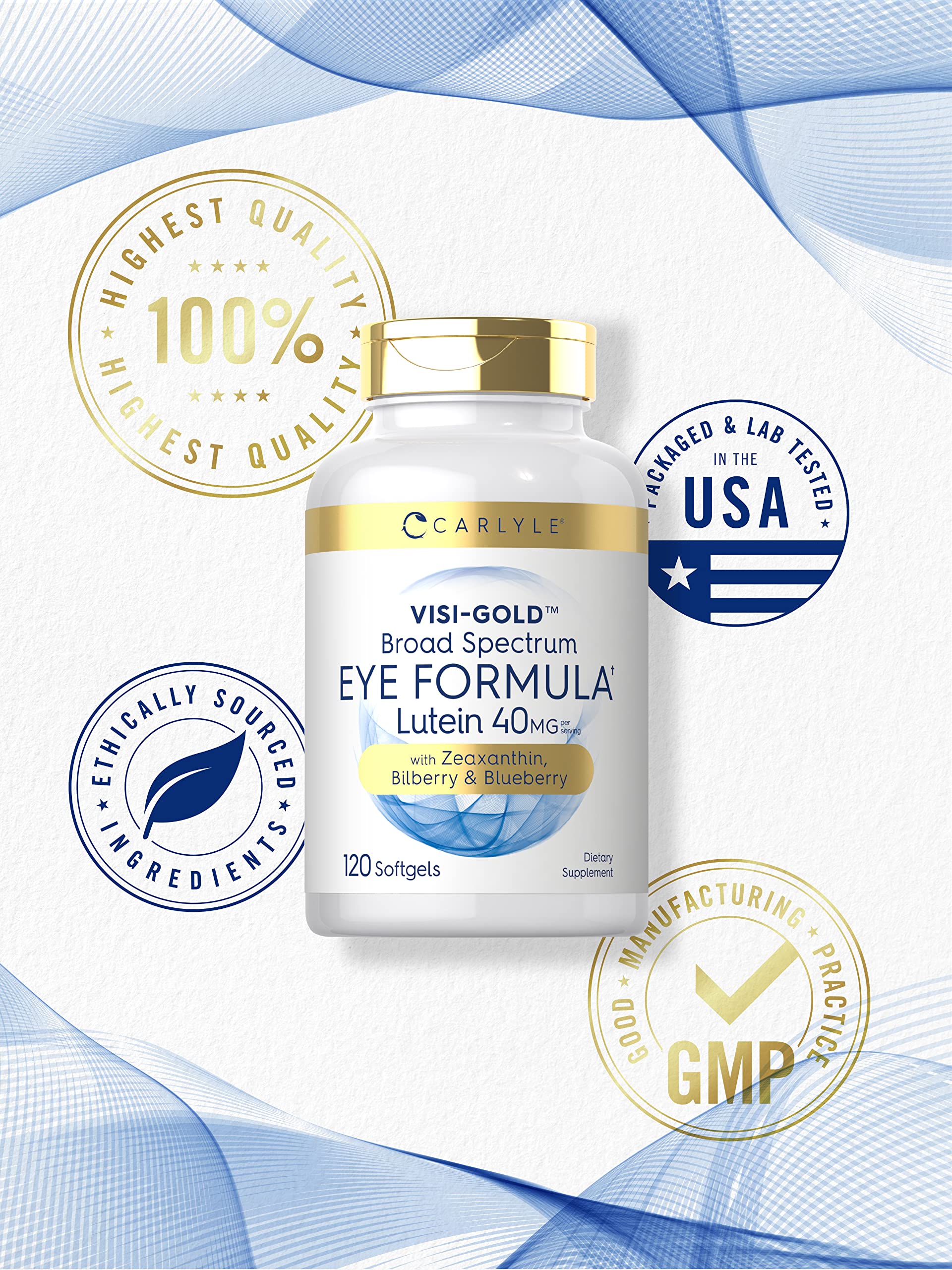 Foto 6 | Suplemento Para La Salud Ocular Carlyle 120 Cápsulas Blandas Con Luteína 40 Mg - Venta Internacional.