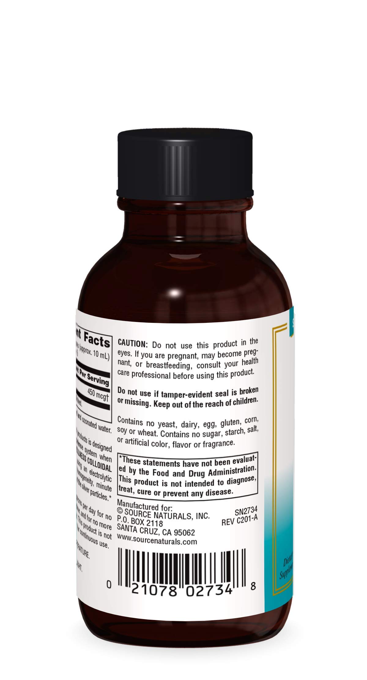 Foto 3 pulgar | Plata Coloidal Supplement Source Naturals Wellness 45 Ppm 6 - Venta Internacional.