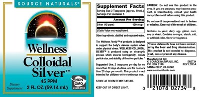 Foto 4 | Plata Coloidal Supplement Source Naturals Wellness 45 Ppm 6 - Venta Internacional.