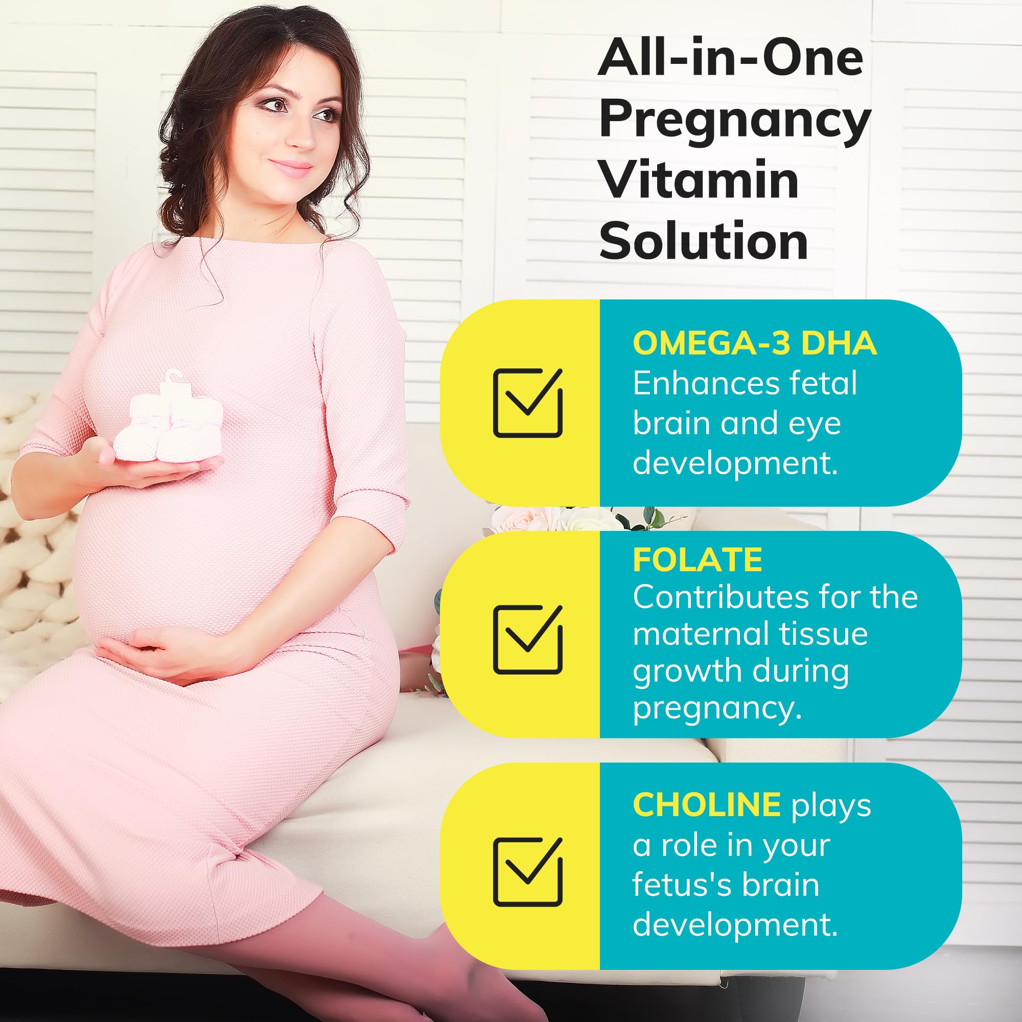Foto 3 | Vitaminas Prenatales Conceive Plus Para Mujeres 60 Cápsulas - Venta Internacional.