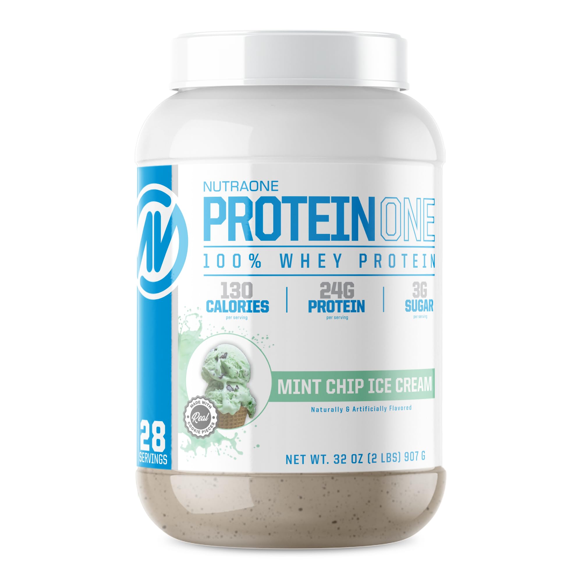 Foto 2 pulgar | Batido De Proteínas En Polvo Nutraone Proteinone Whey 900 G Mint Chip - Venta Internacional.