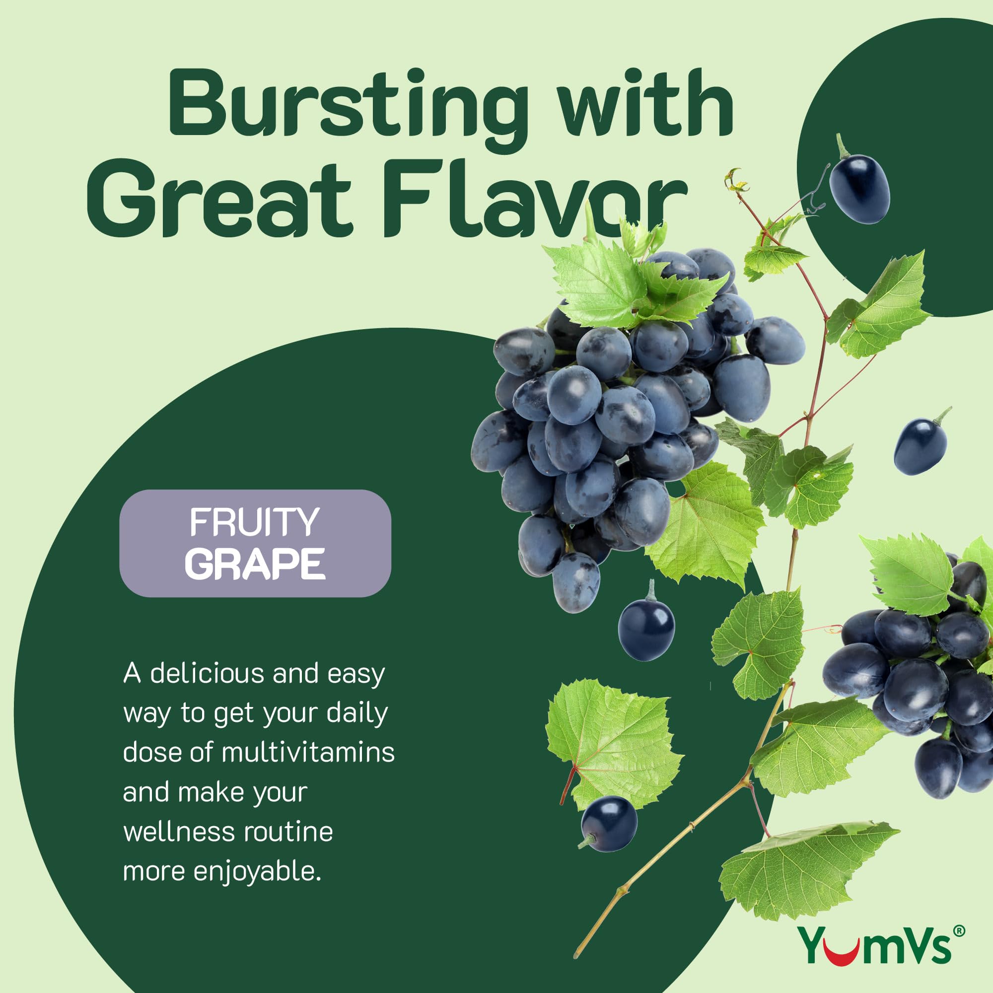 Foto 3 | Gomitas Multivitamínicas Yumvs Con Sabor A Uva Y Hierro, 60 Unidades - Venta Internacional.