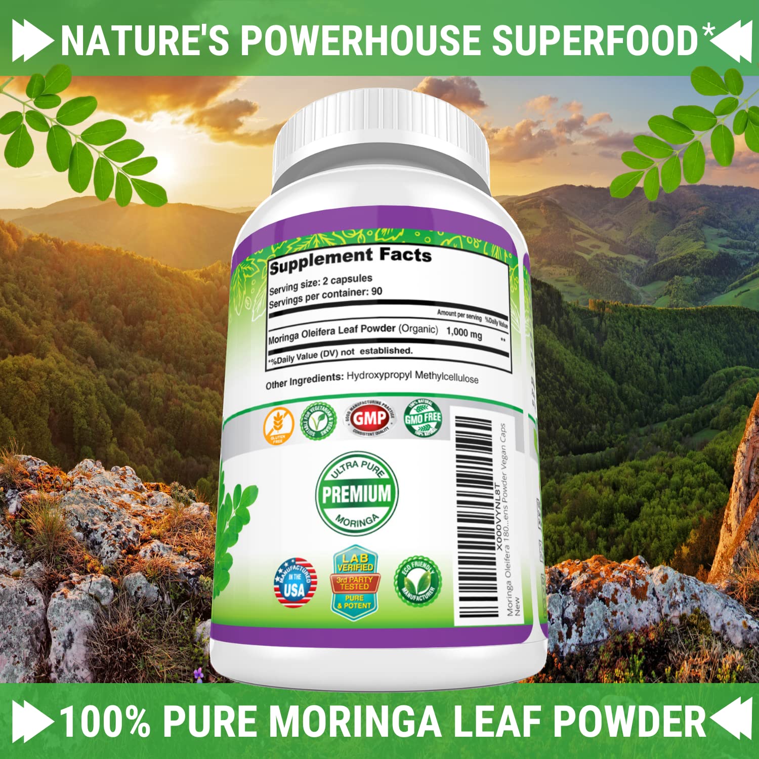 Foto 5 | Suplemento Fresh Healthcare Moringa Oleifera 180 Cápsulas - Venta Internacional.