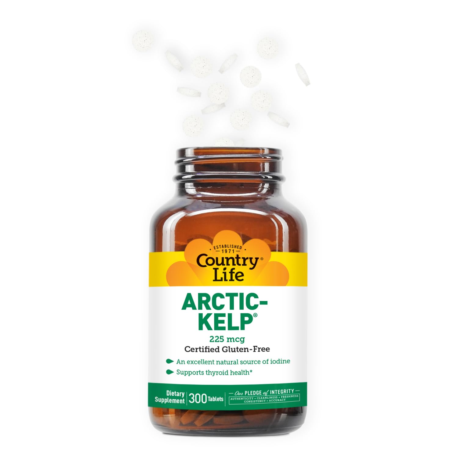 Foto 5 pulgar | Suplemento Country Life Arctic-kelp 225 Mcg Vegano 300 Comprimidos - Venta Internacional.