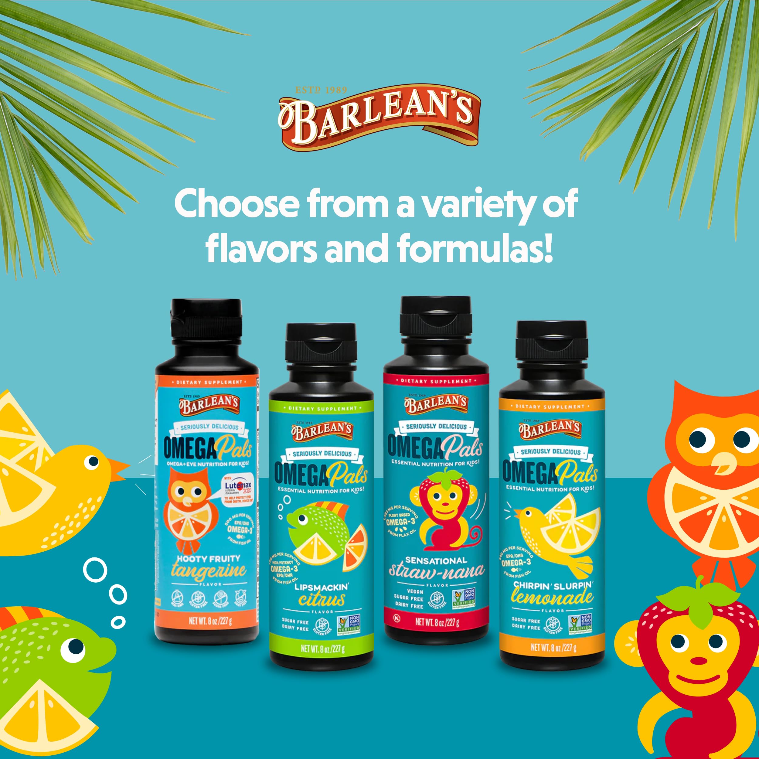 Foto 7 | Suplemento Barlean's Omega Pals Lipsmackin' Con Sabor A Cítricos - Venta Internacional.