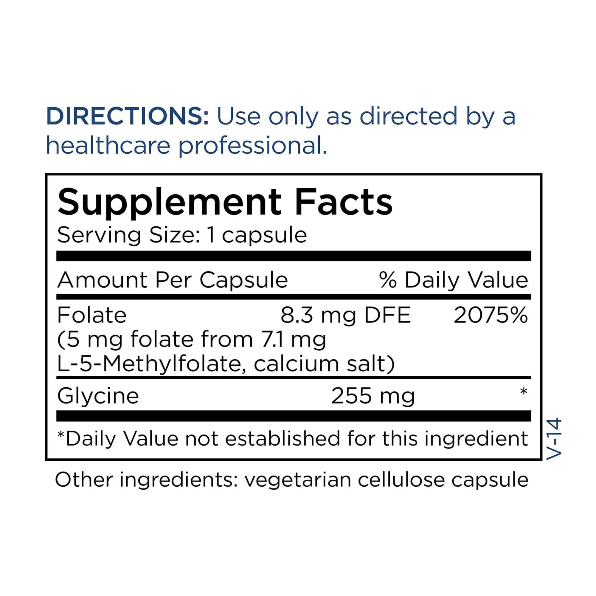 Foto 6 pulgar | Suplemento Para El Mantenimiento Metabólico De L-metilfolato, 5 Mg, 90 Cápsulas - Venta Internacional.