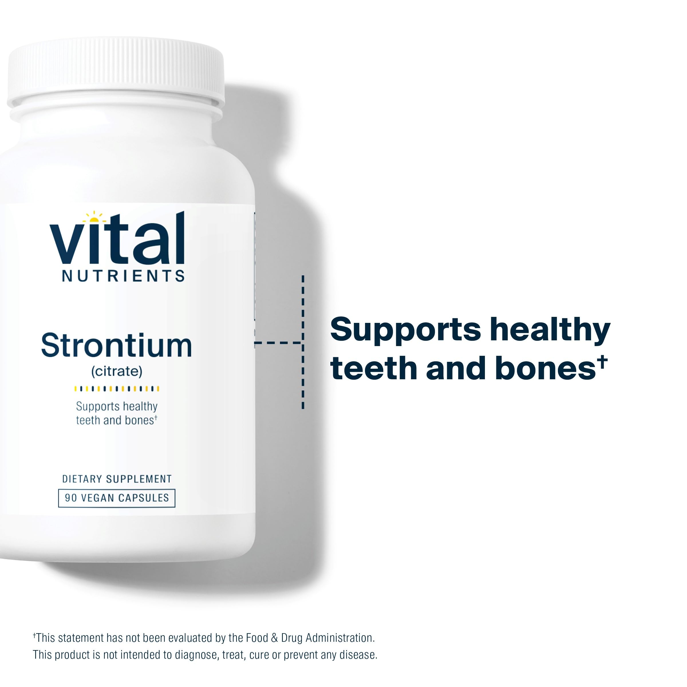 Foto 7 pulgar | Suplementos De Citrato De Estroncio De Vital Nutrients 227 Mg 90 Cápsulas - Venta Internacional.