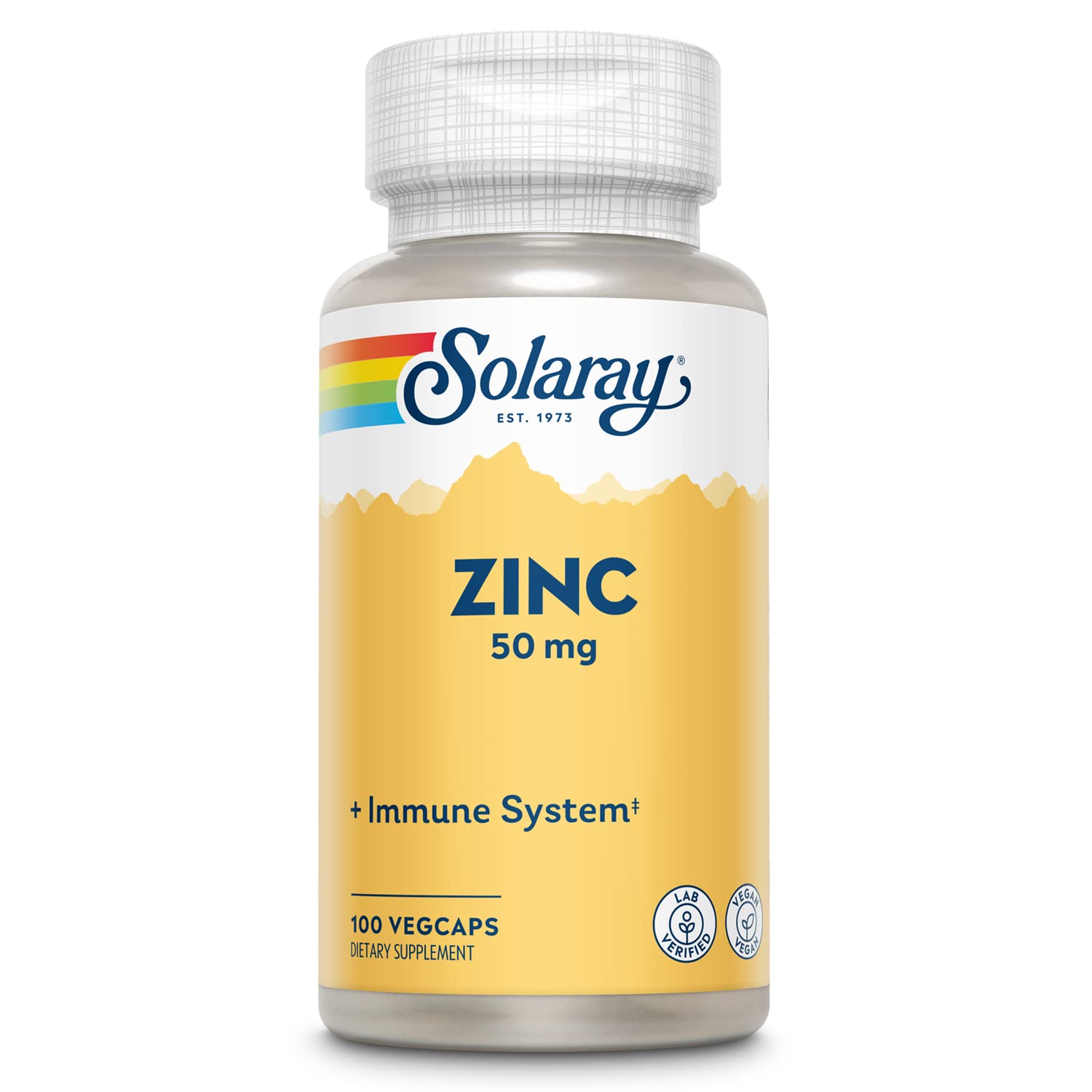 Foto 2 pulgar | Suplemento Solaray Zinc 50 Mg Para Apoyo Inmunológico, 100 Cápsulas - Venta Internacional.
