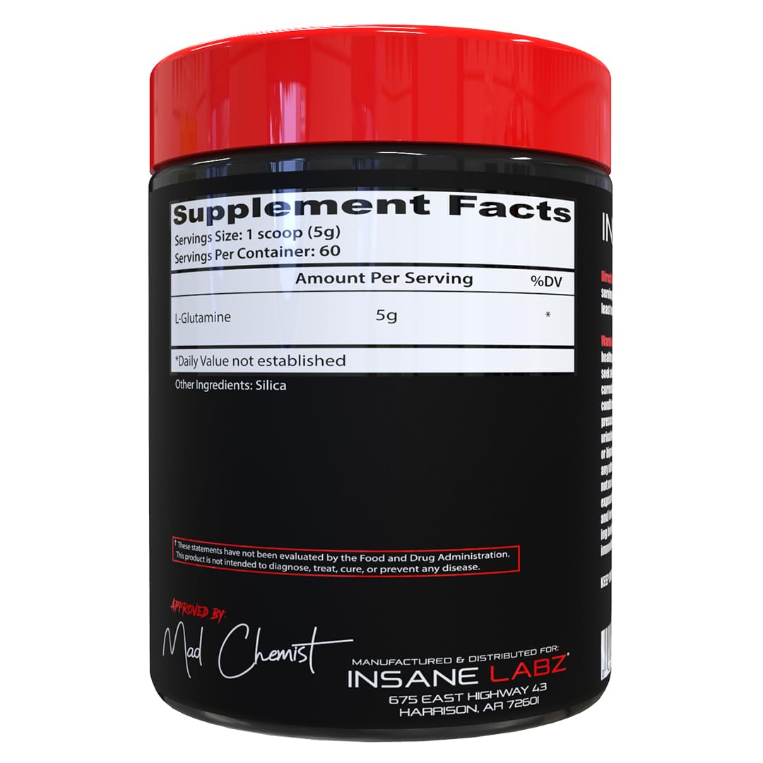 Foto 3 pulgar | Suplemento Insane Labz Acs Glutamine 5 G Para 60 Porciones - Venta Internacional.