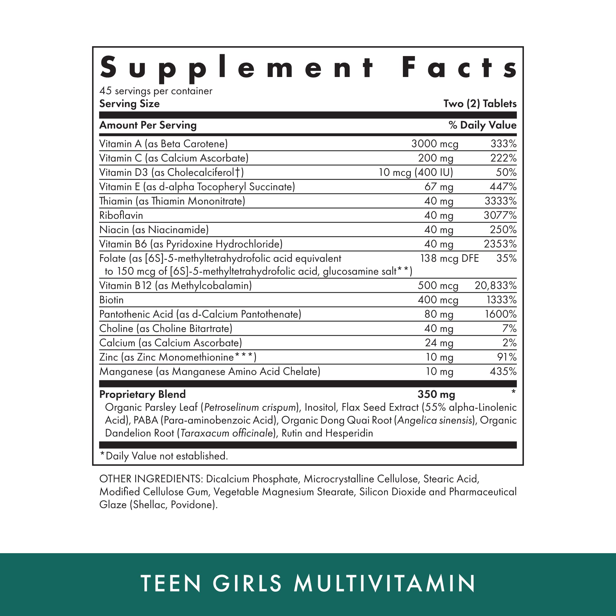 Foto 3 pulgar | Suplemento Multivitamínico Para Niñas Adolescentes Naturopáticas De Michael's Health - Venta Internacional.