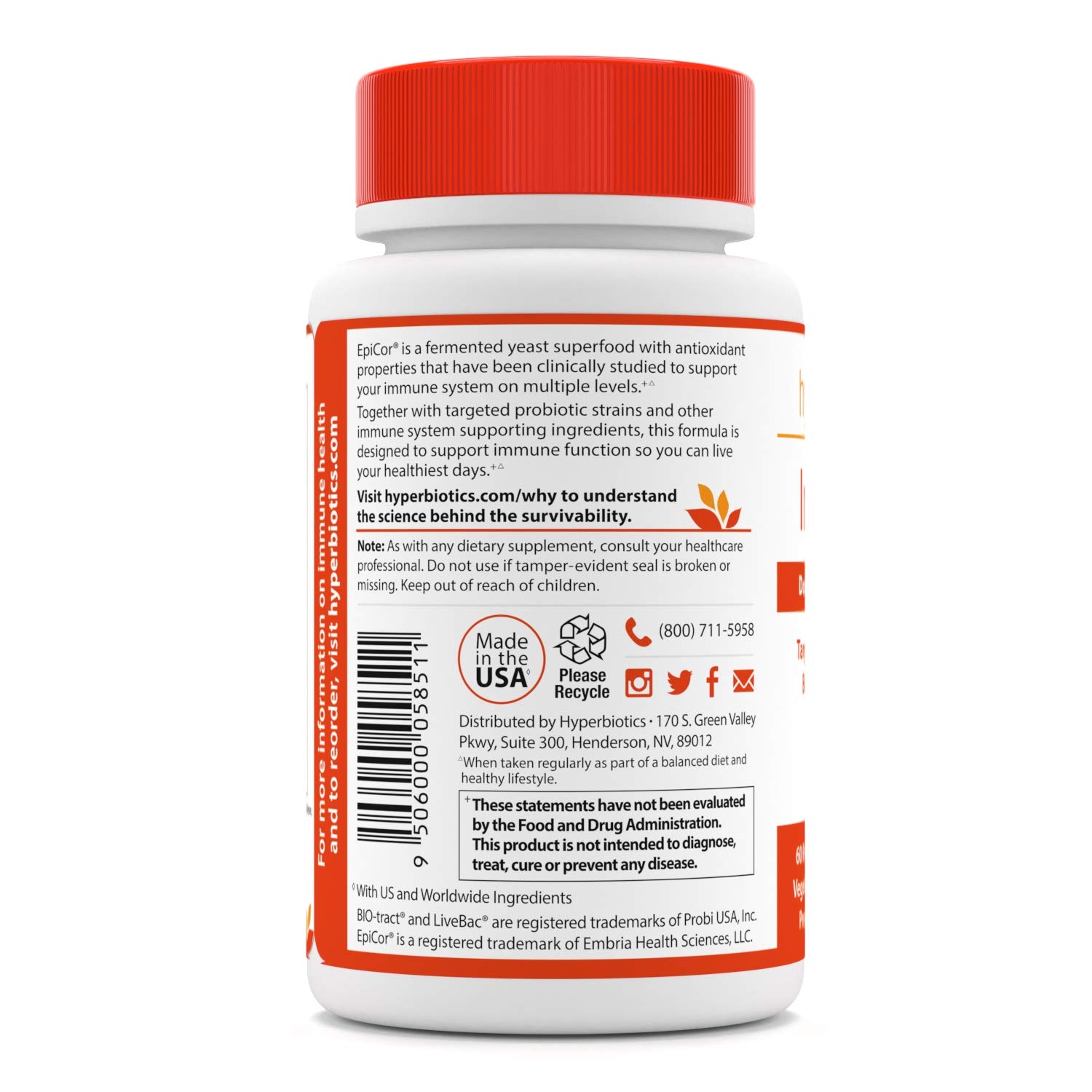 Foto 3 pulgar | Suplemento Para Hiperbióticos, Nutrientes Vitales, Defensa Intestinal Permeable, 60 Unidades - Venta Internacional.