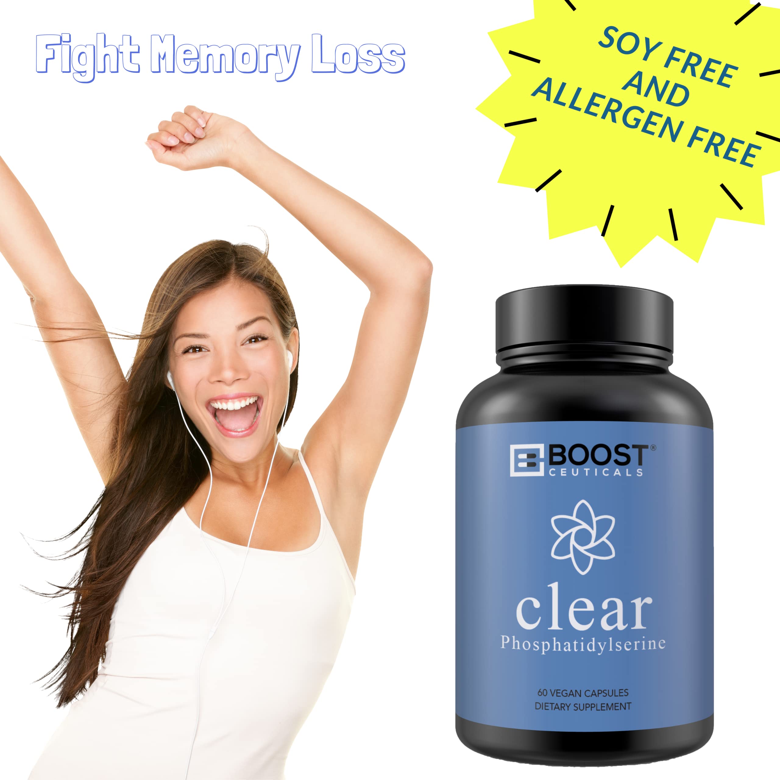 Foto 4 | Suplemento Boostceuticals Premium De Fosfatidilserina 500 Mg - Venta Internacional.