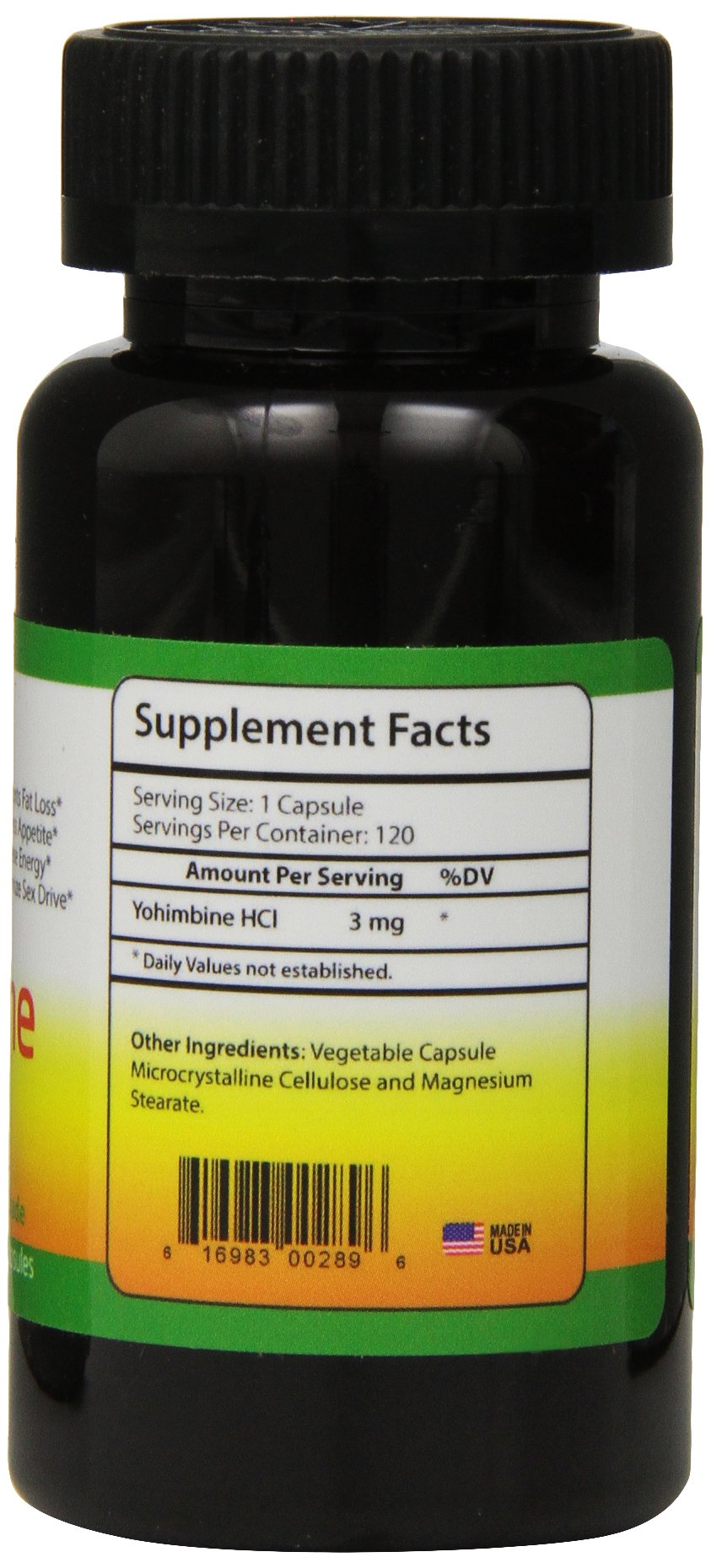 Foto 4 pulgar | Suplemento Dietético Biotech Nutritions Yohimbina Hcl 120 Cápsulas - Venta Internacional.