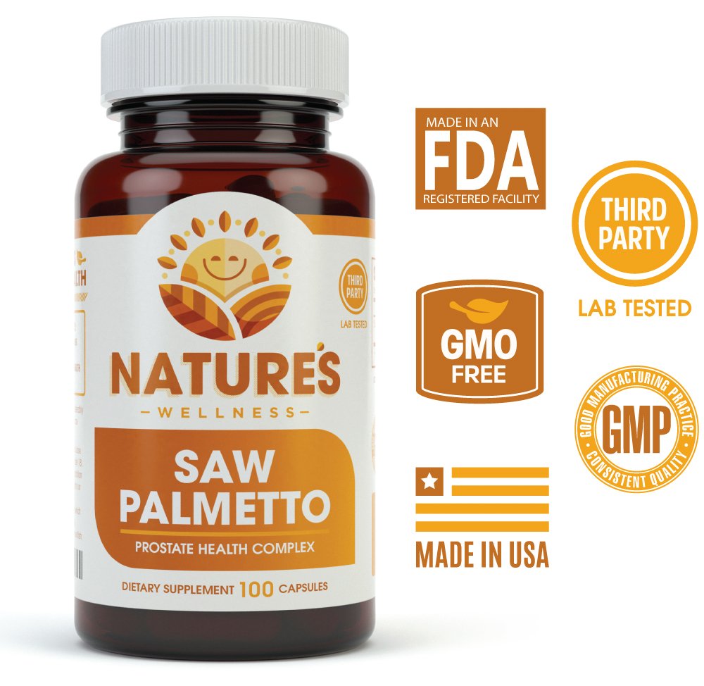 Foto 2 | Suplemento Natures Wellness Saw Palmetto 1000 Mg 100 Cápsulas - Venta Internacional.