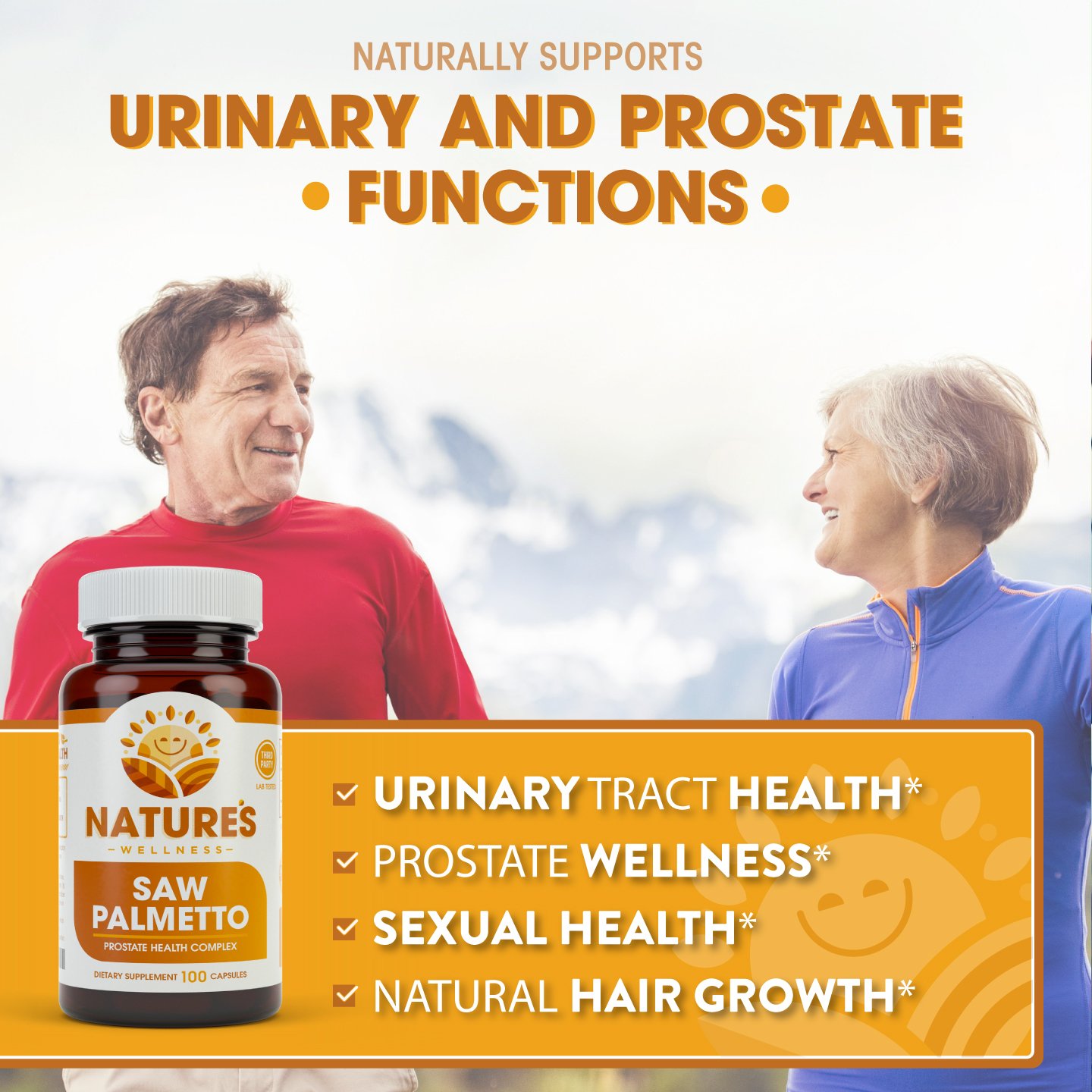 Foto 4 pulgar | Suplemento Natures Wellness Saw Palmetto 1000 Mg 100 Cápsulas - Venta Internacional.