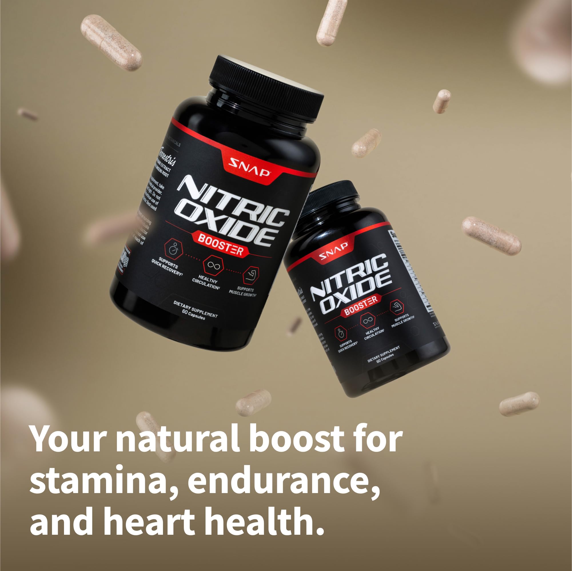 Foto 4 pulgar | Suplemento Snap Supplements, Potenciador De Óxido Nítrico, 60 Cápsulas - Venta Internacional.