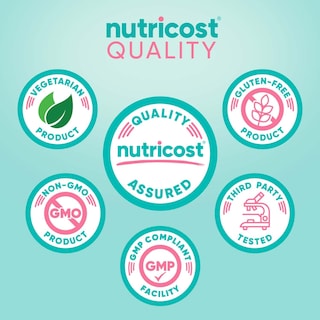 Foto 6 | Suplemento Nutricost De Ácido Fólico 1200 Mcg Con Vitamina B12 Y Biotina 120 Cápsulas - Venta Internacional.