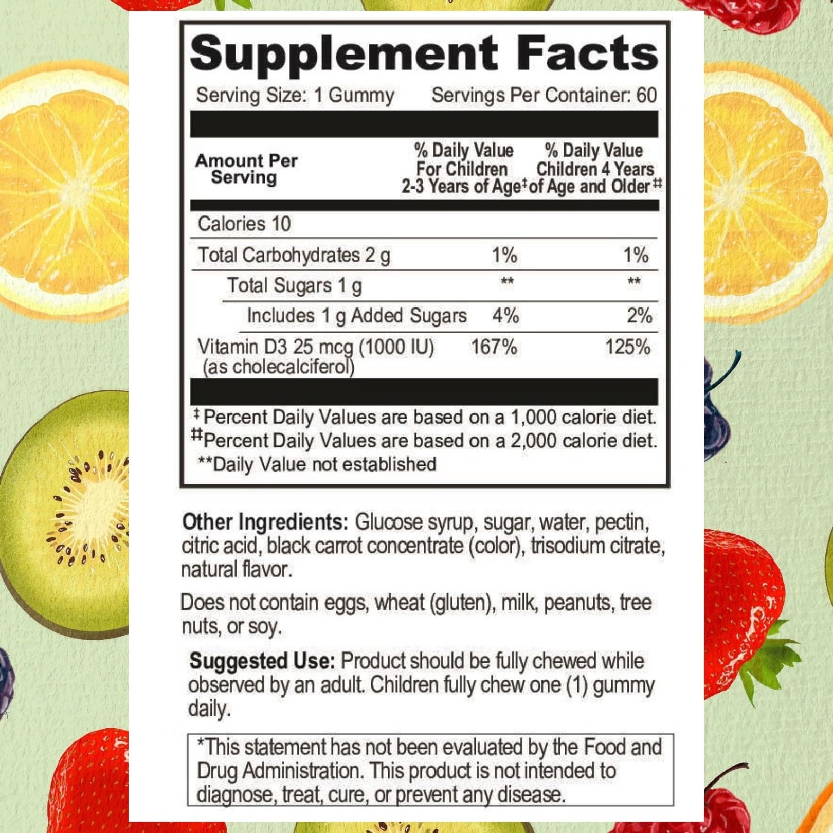 Foto 5 | Gomitas De Vitamina D Supplement Go Healthy Kids, 60 Porciones - Venta Internacional.