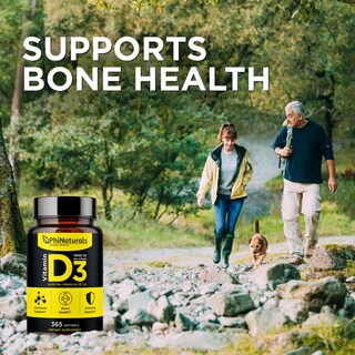 Foto 3 | Suplemento De Vitamina D3 De Phinaturals, 1000 Ui, Cápsulas Blandas, 365 Cápsulas - Venta Internacional.