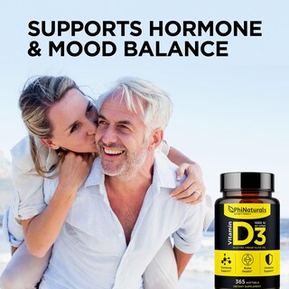 Foto 5 | Suplemento De Vitamina D3 De Phinaturals, 1000 Ui, Cápsulas Blandas, 365 Cápsulas - Venta Internacional.
