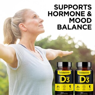 Foto 6 | Suplemento De Vitamina D3 De Phinaturals, 1000 Ui, Cápsulas Blandas, 365 Cápsulas - Venta Internacional.