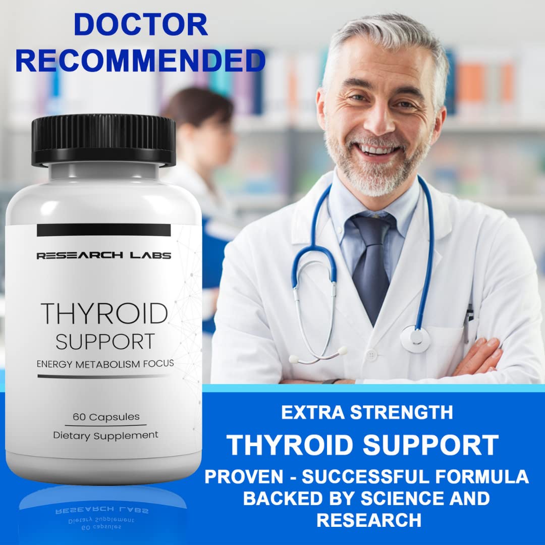Foto 3 | Supplement Research Labs Thyroid Support + Yodo 120 Cápsulas - Venta Internacional.