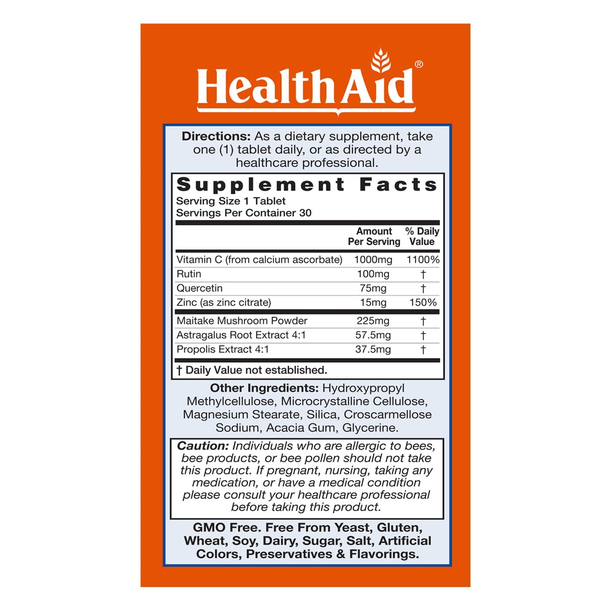 Foto 3 pulgar | Suplemento Healthaid Immuprotect 30 Comprimidos Con Vitamina C - Venta Internacional.