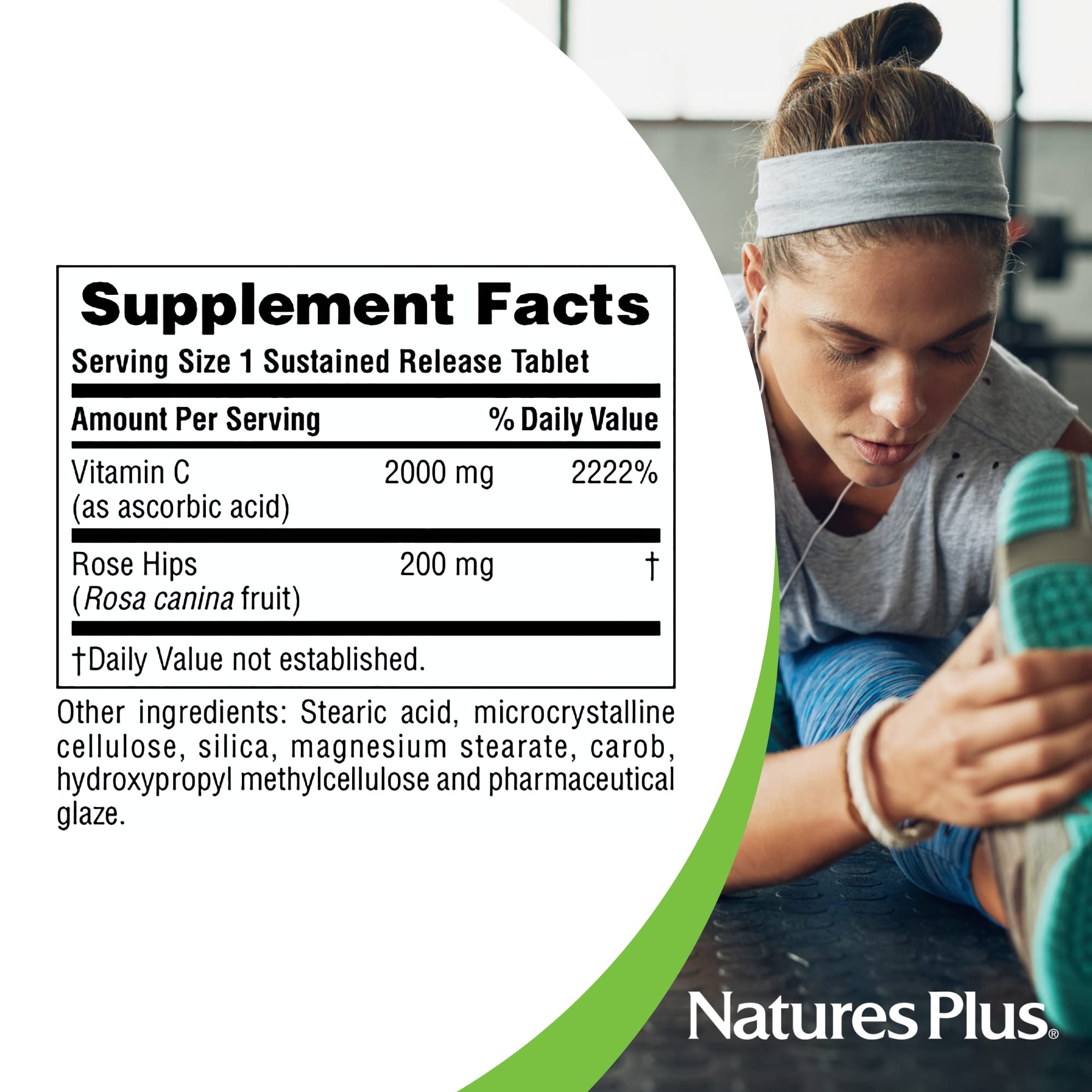 Foto 6 pulgar | Suplemento Natures Plus Ultra C Con Rosa Mosqueta 2000 Mg 90 Comprimidos - Venta Internacional.