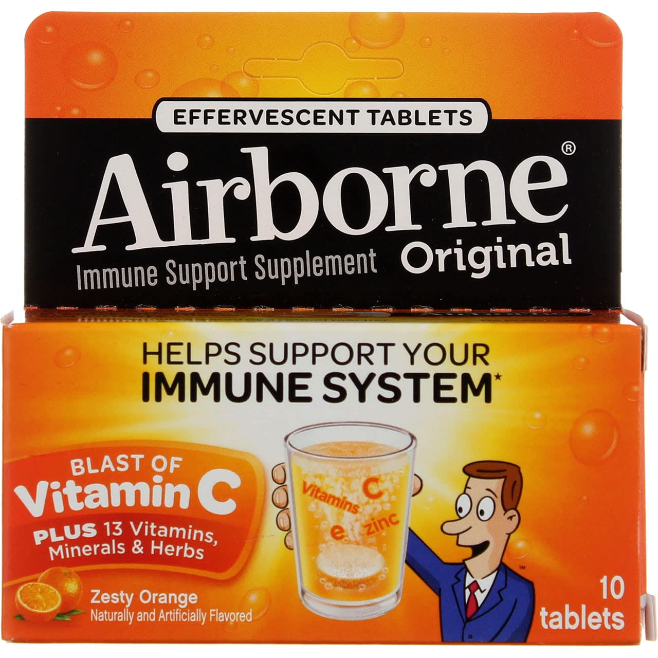 Foto 2 | Tabletas Efervescentes Airborne 1000 Mg de Vitamina C - Venta Internacional