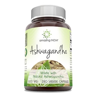 Foto 1 | Suplemento Amazing India Natural Ashwagandha 500 Mg - Venta Internacional.