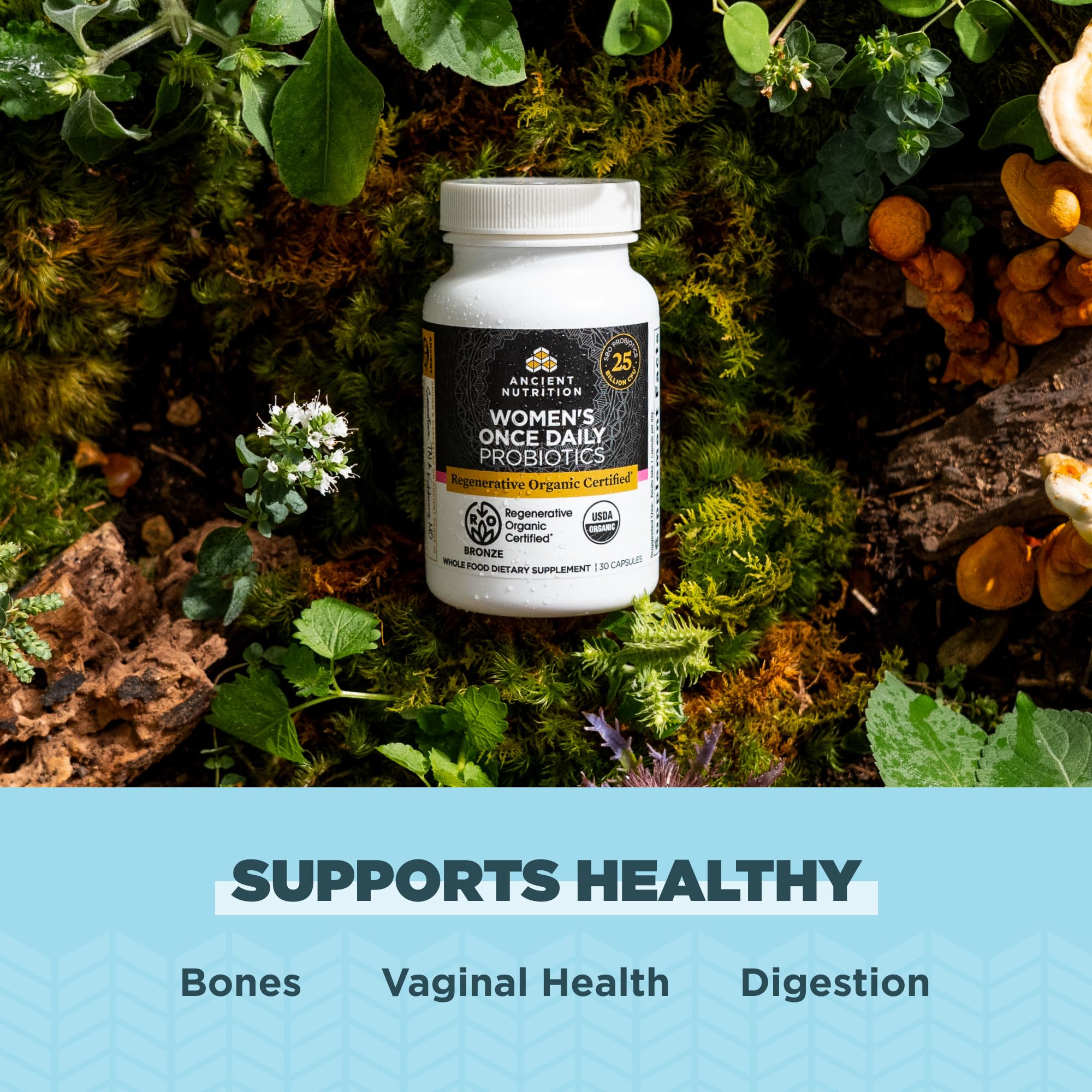 Foto 4 pulgar | Probióticos Ancient Nutrition, Regenerativos Orgánicos, Para Mujeres, 30 Unidades - Venta Internacional.