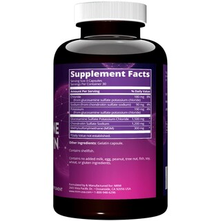 Foto 2 | Suplemento Mrm Glucosamina Condroitina Msm 90 Cápsulas - Venta Internacional.