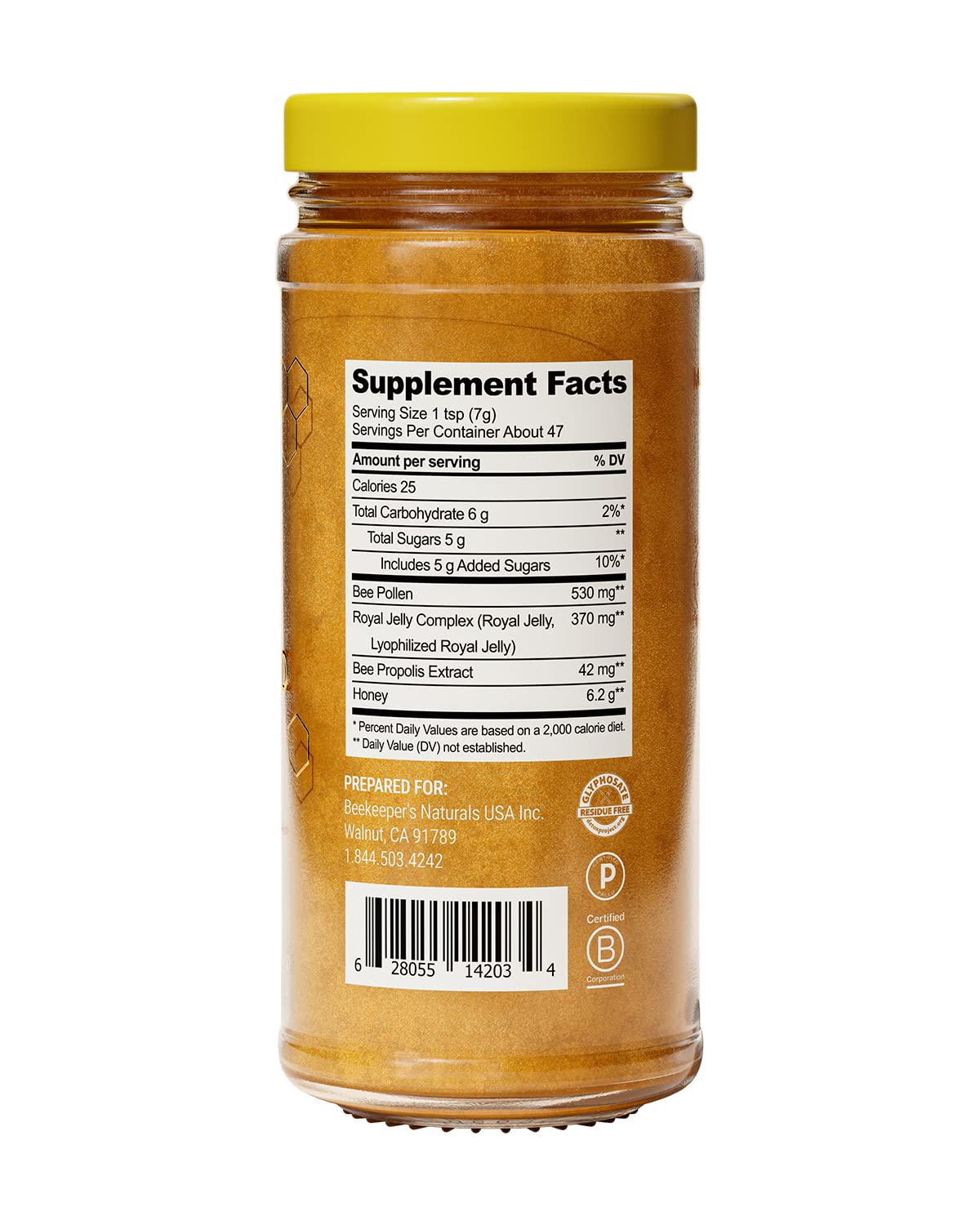 Foto 3 pulgar | Superalimento Honey Beekeeper's Naturals Con Polen De Abeja Y Jalea Real - Venta Internacional.