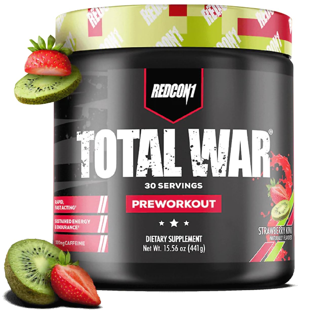 Foto 2 pulgar | Pre-workout Redcon1 Total War Strawberry Kiwi 30 Porciones - Venta Internacional.