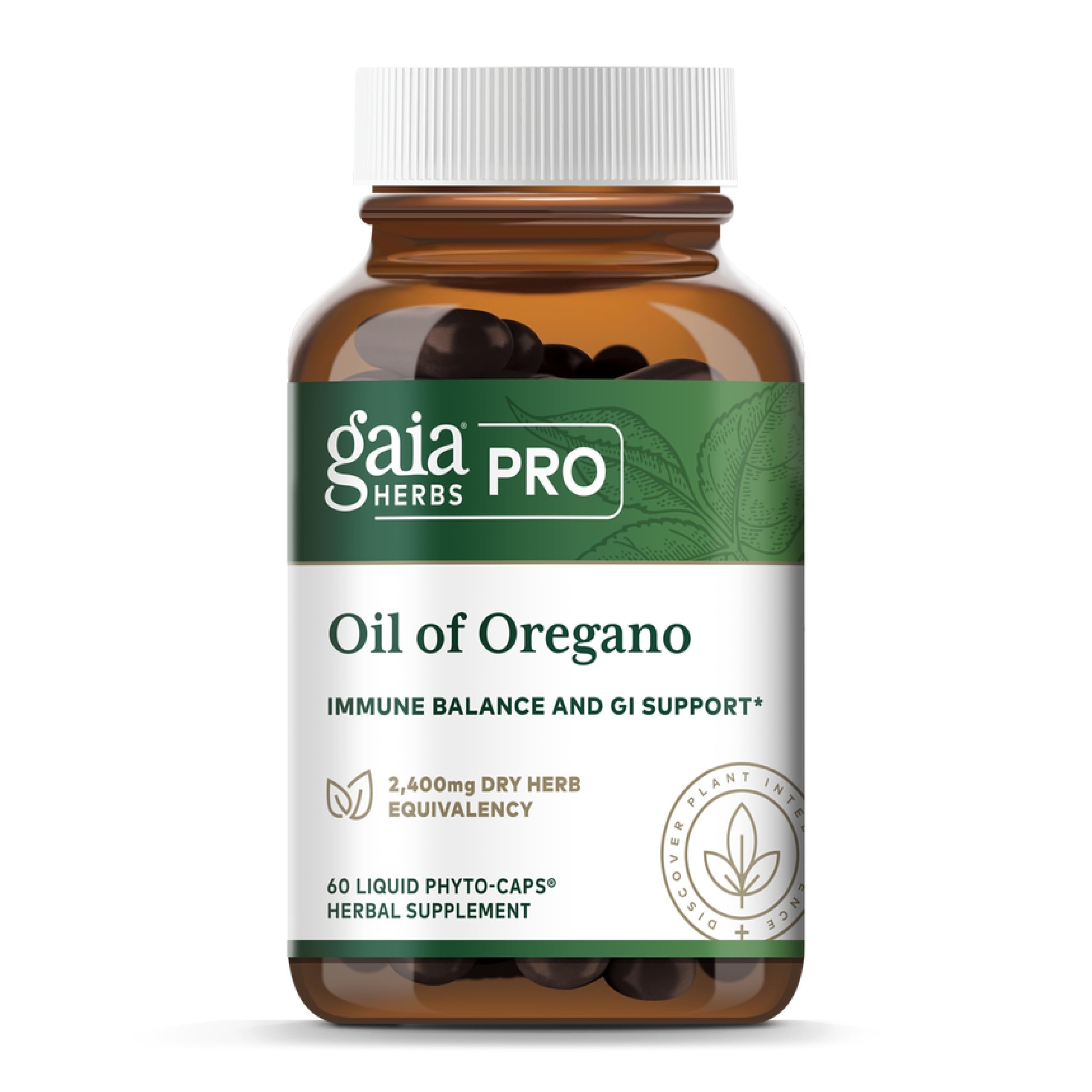 Foto 1 | Suplemento De Aceite De Orégano Gaia Herbs 60 Cápsulas Líquidas - Venta Internacional.