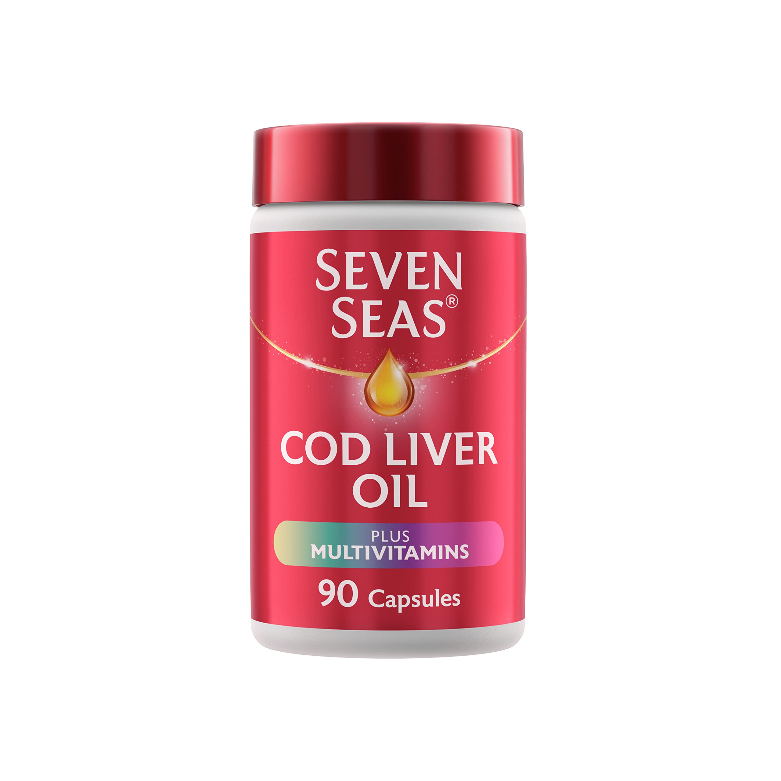 Foto 1 | Suplemento De Aceite De Hígado De Bacalao Y Multivitaminas De Seven Seas, 90 Cápsulas - Venta Internacional.