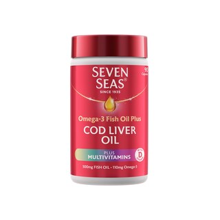 Foto 2 | Suplemento De Aceite De Hígado De Bacalao Y Multivitaminas De Seven Seas, 90 Cápsulas - Venta Internacional.