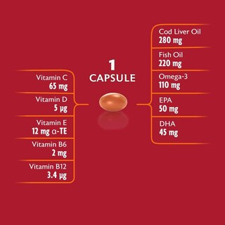Foto 7 | Suplemento De Aceite De Hígado De Bacalao Y Multivitaminas De Seven Seas, 90 Cápsulas - Venta Internacional.