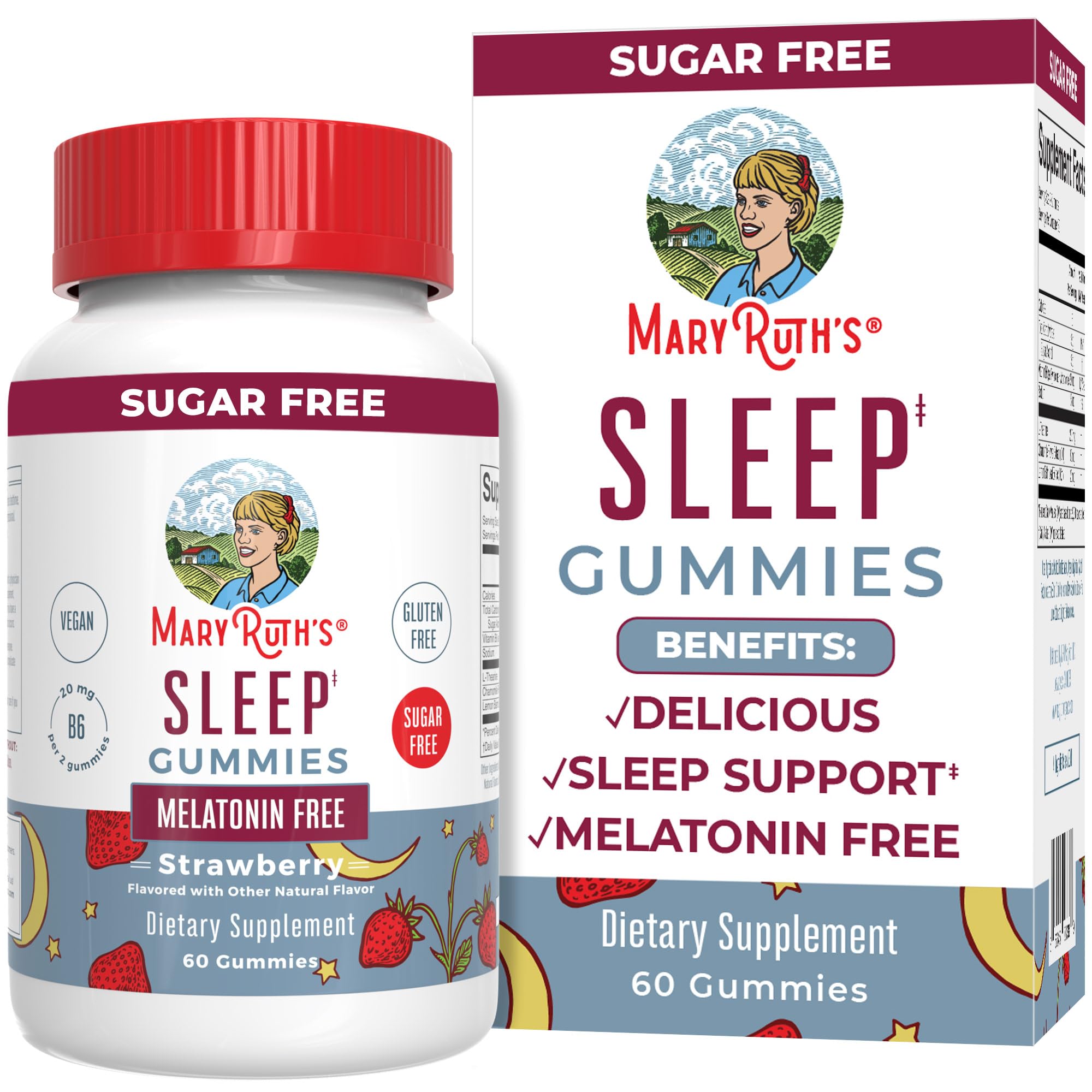 Foto 2 pulgar | Gominolas Para Dormir Maryruth Organics Sin Azúcar, 60 Unidades, Para Adultos - Venta Internacional.