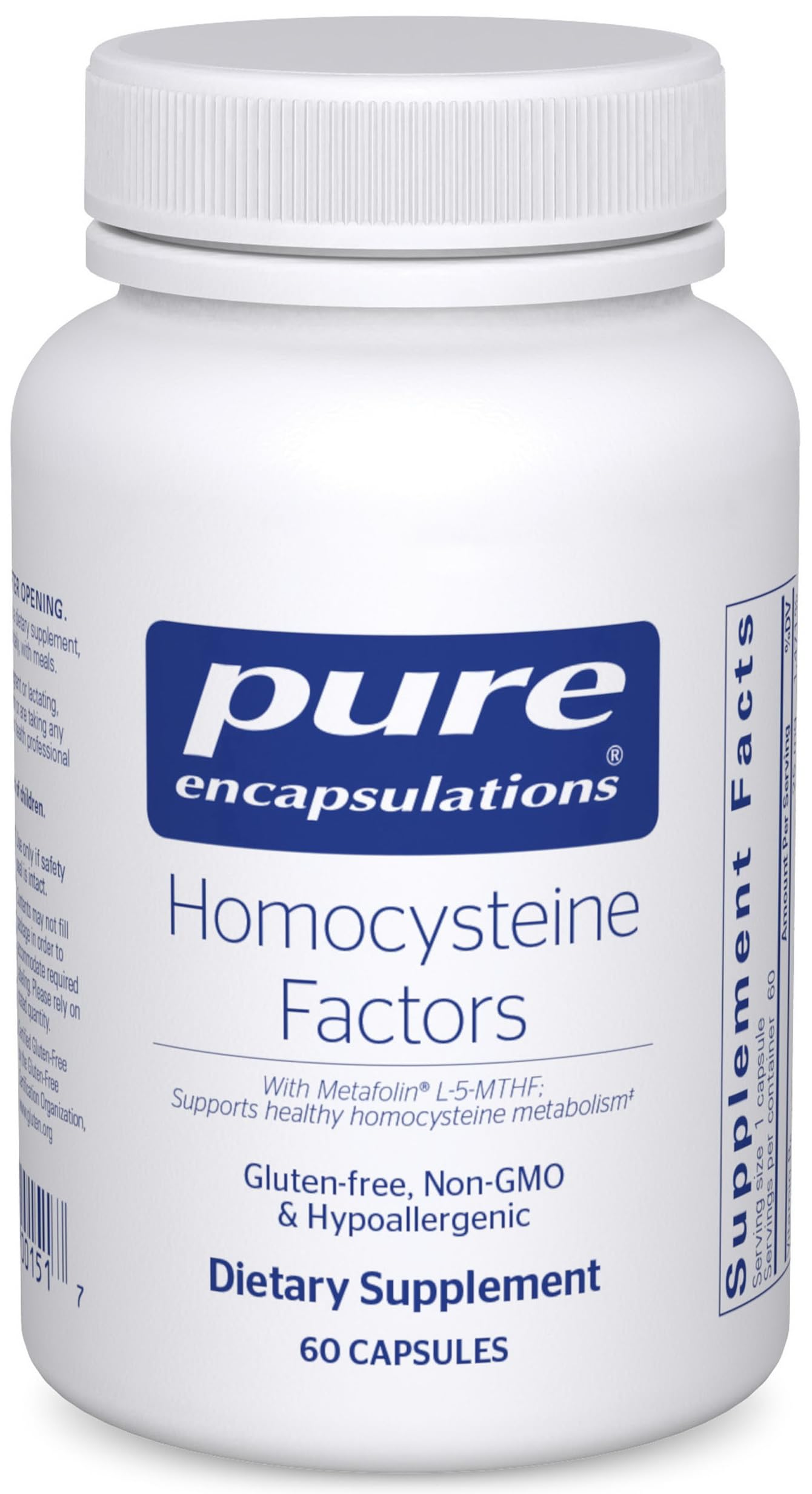 Foto 2 pulgar | Supplement Pure Encapsulations Homocysteine Factors 60 Cápsulas - Venta Internacional.