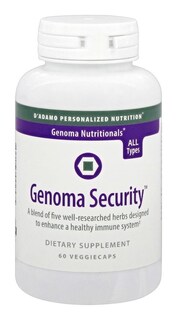 Foto 1 | Suplemento D'adamo Personalized Nutrition Genoma Security, 60 Unidades - Venta Internacional.