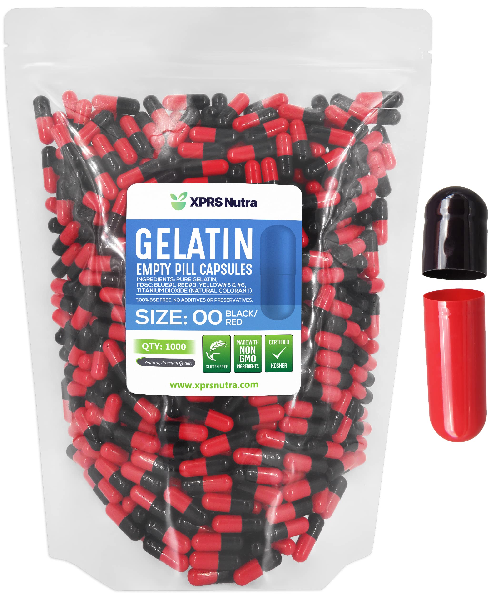 Foto 2 pulgar | Cápsulas Vacías Xprs Nutra Tamaño 00 - 1000 Unidades De Gelatina - Venta Internacional.