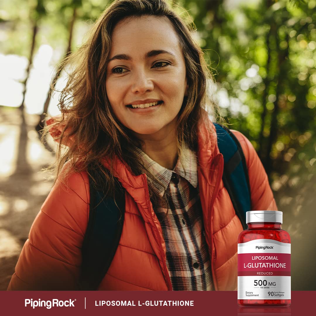 Foto 7 pulgar | Suplemento De Glutatión Liposomal Piping Rock, 500 Mg, 90 Cápsulas Blandas - Venta Internacional.